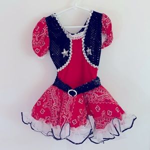 Sequined cowgirl costume.